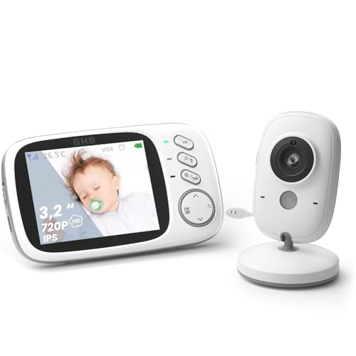 GHB Babyphone mit Kamera Baby Monitor 3.2'...