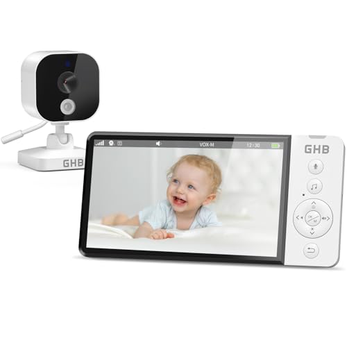 GHB Babyphone mit Kamera 5 Zoll 720P HD...