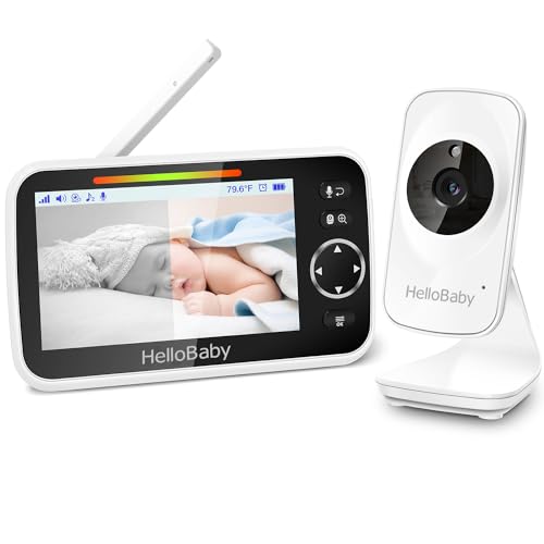 HelloBaby Babyphone mit Kamera und Audio,...