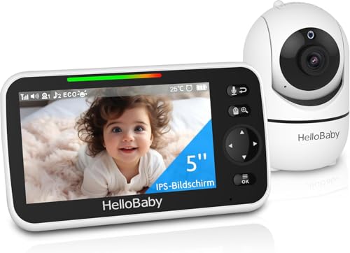 HelloBaby Babyphone mit Kamera, 3500 mAh Akku...