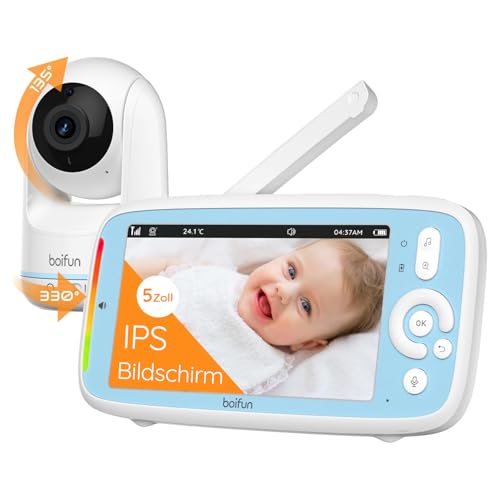 BOIFUN Babyphone mit Kamera, 5' 720P IPS...