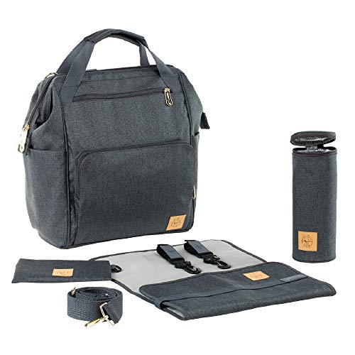 LÄSSIG Baby Wickelrucksack Wickeltasche...