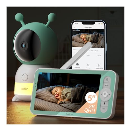 BOIFUN Babyphone mit Kamera 2K/3MP,...