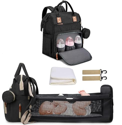 Fexkean Wickeltasche Rucksack Baby...