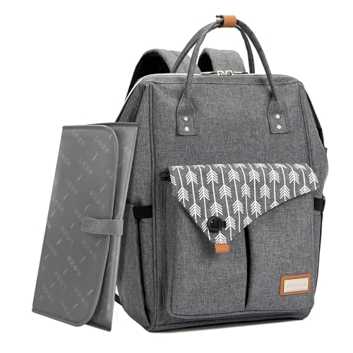 Lekebaby Baby Wickelrucksack Wickeltasche mit...