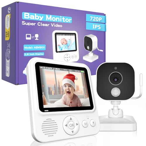 OBVHNUA Babyphone mit Kamera 2,8 Zoll Video...