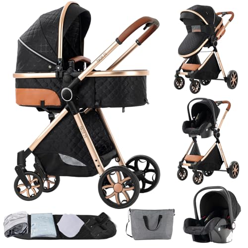 MoLi Kinderwagen 3 in 1, Kinderwagen mit...