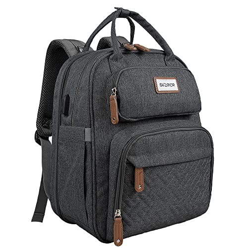 SNDMOR Wickeltasche Rucksack, Baby...