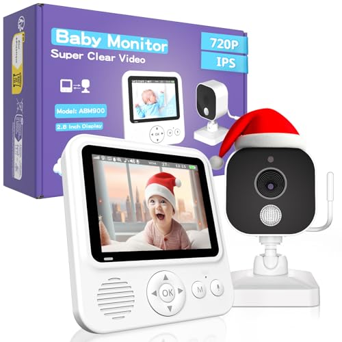OBVHNUA Babyphone mit Kamera 720P IPS Video...