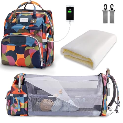 SNDMOR Wickeltasche Rucksack, wickelrucksack...